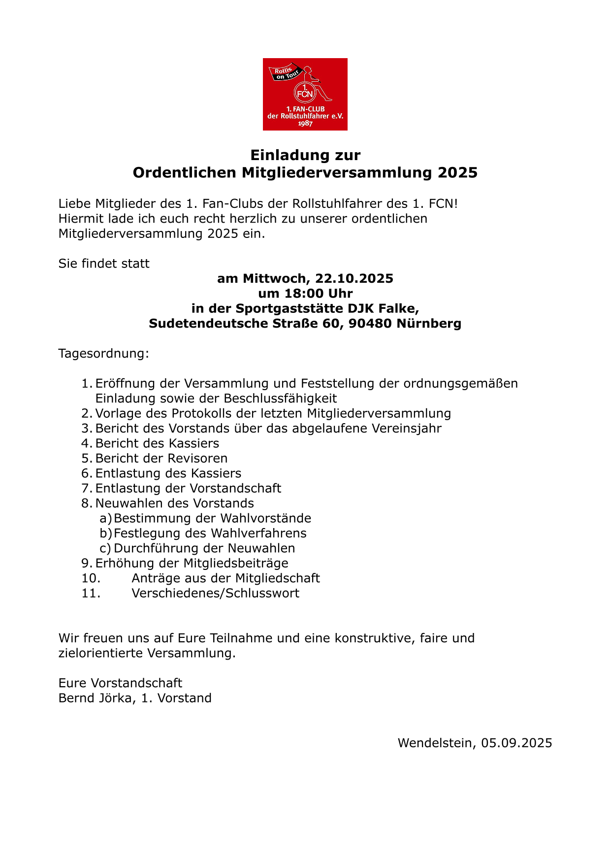 2025 Einladung und Tagesordnung Mitgliederversammlung 1